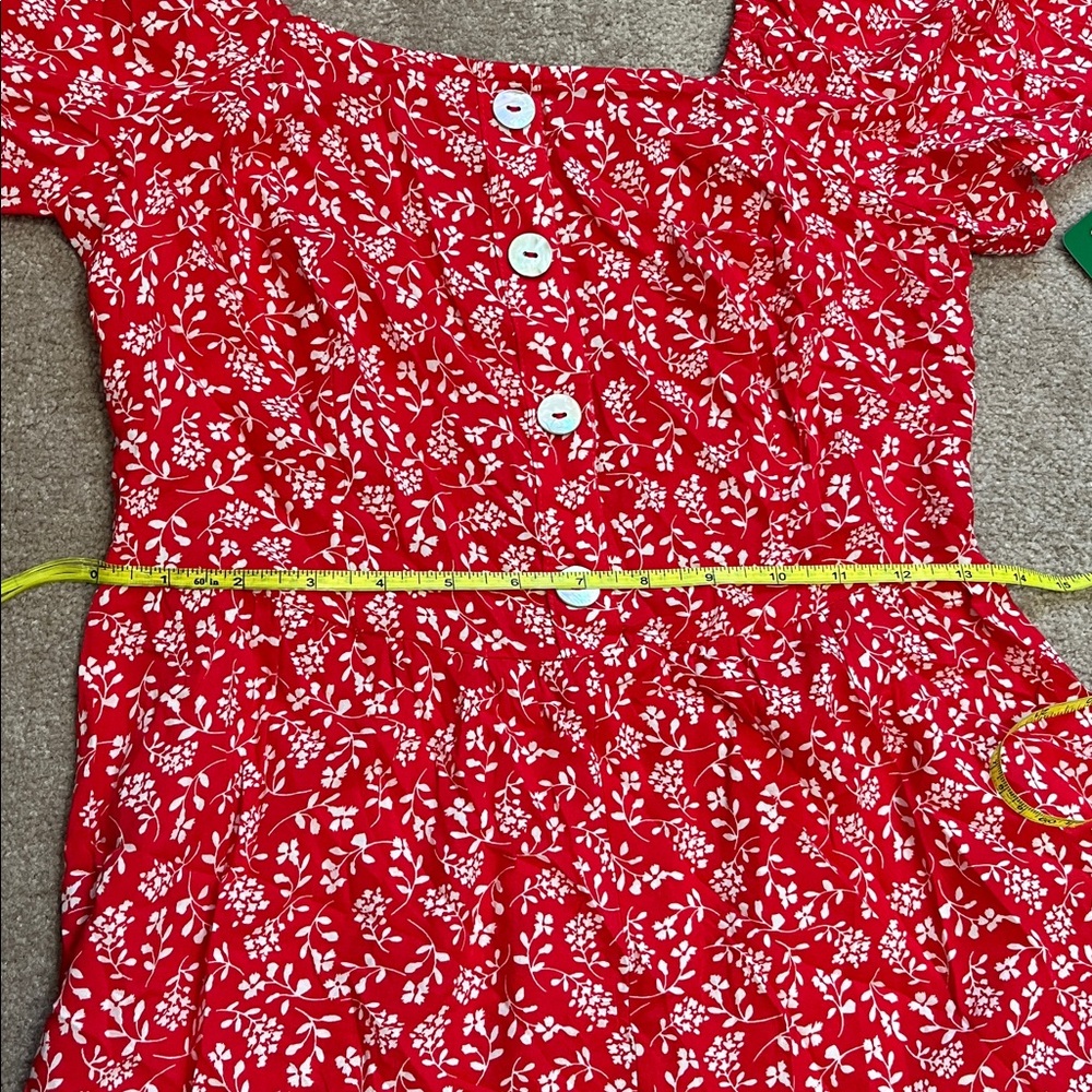 NWT luxology | floral jumpsuit | Small Smocked back - Picture 12 of 14